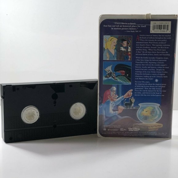 Walt Disney Masterpiece Pinocchio VHS Movie Tape - Picture 2 of 6